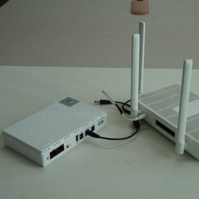 Κίνα Αδιάλειπτη τροφοδοσία DC Mini Ups για Wifi Router και Αντένα 10400mah προς πώληση