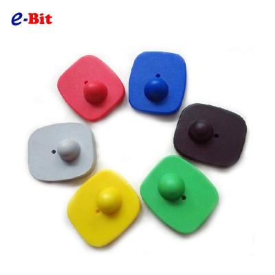 China Colorful 8.2Mhz Square Tag Hard Anti-theft Buckle ABS RF EAS System Accessories Of Supermarket/Pharmacy/Shoe Store Etc. for maternal and child store bedding store for sale