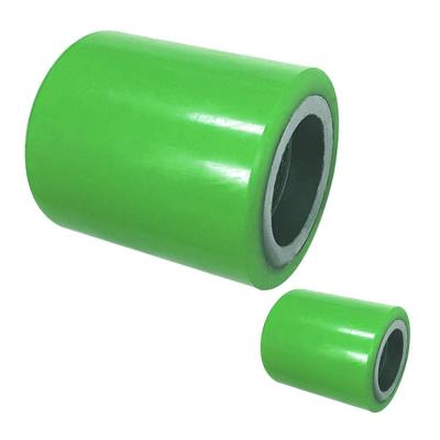 China la carga verde del poliuretano del hierro de 80x70m m rueda la plataforma Jack Rollers de la capacidad 1320LBS en venta