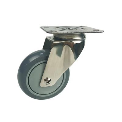 China Warehouse Equipment Casters With 0.25 Inches Plate Thickness zu verkaufen