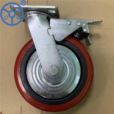 中国 Heavy Duty 2.5 Inches Bolt Hole Spacing Trolley Wheels 90-125mm For Carts 販売のため