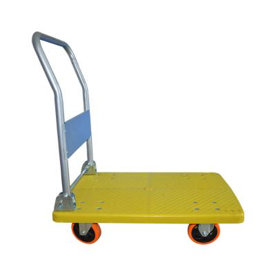 China 3-6 Wheels Foldable Transport Truck Platform Trolley with 90cm Height and 300-500kg Capacity for sale