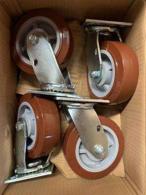 China Industrial Swivel Heavy Duty Casters with TPR / Plastic / Rubber Wheels for sale