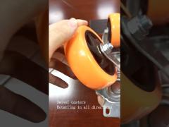 Medium duty hollow core orange pvc caster introduction-YLcaster