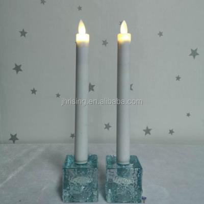 China Moving Flame Candle Wax Coated LED Dinner Candle for sale