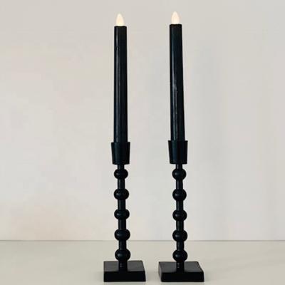 China Moving Flame Candle Black Candle Led Dinner Candle Light for sale