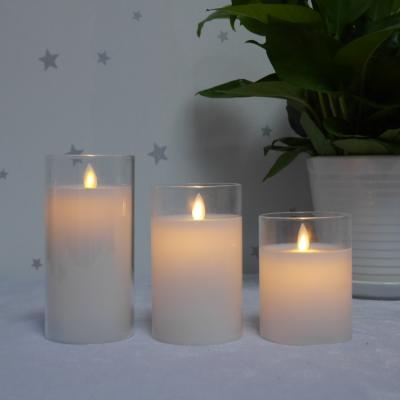 China Wholesale Remote Control Candle Glass Tube Led Candle for sale