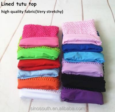 China Wholesale Crochet 9inch Tube Top Anti-pilling Lined Tutu Top for sale