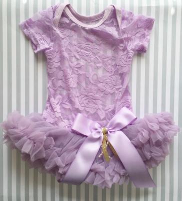 China Breathable Girl's 1st Birthday Lace Baby Tutu Dress for sale