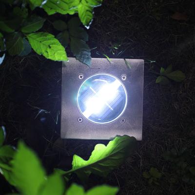 China Garden Amazon Square Shape Design Hot Selling Waterproof Outdoor Led Solar Earth Buried Light for sale