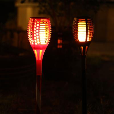 China Garden Factory Direct Outdoor Waterproof Garden Light 33 51 54 Led Flame Solar Garden Lights for sale