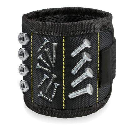 China Magnetic Wrist Strap Magnetic Wristband Tool Belt with 15 Strong Magnets for Holding Screws/Nails/Drill Bit for sale