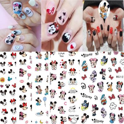 China Self Adhesive Nail Art Decals Plastic Nail Harvest Pumpkin Maple 3d 5d Leaves Nail Art Snowflake Squirrel Cartoon Stickers for sale