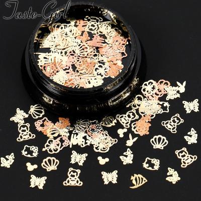 China 2021 New Charm Box Metal Christmas 3D Rhinestones Nail Charms For Nail Art DIY for sale