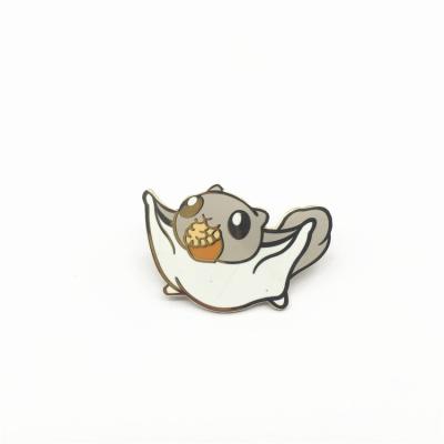 China Wholesale Cheap Hot Sale China Metal Wing Eagle Cute Squirrel Soft Enamel BTS Lapel Pin for sale