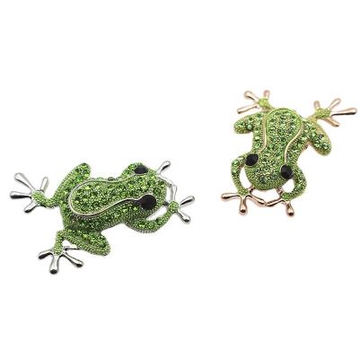 China China Fashion Cartoon Frog Jewel Lapel Pin For Women for sale