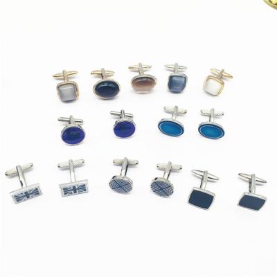 China Jewelry Stainless Steel Metal Decoration Customized Fashion Designer Plated Brass Cufflinks for sale