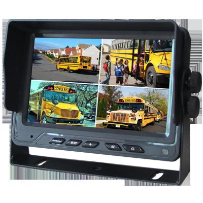 China Split Screen 7 Inch Car Monitor Quad Rearview Monitor Car Parking Monitor for sale