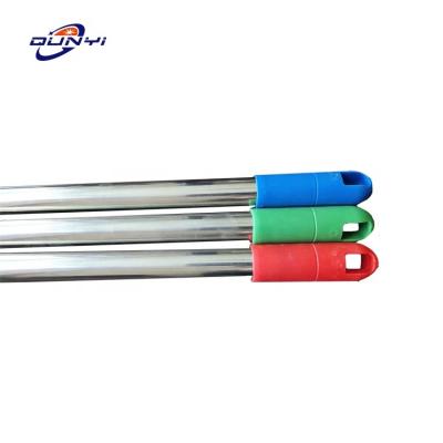 China Stocked 49inch Length Diameter 25mm Stainless Steel Mop Handle Stick With Mop Clamp Manufacturer of Mop Sticks for sale