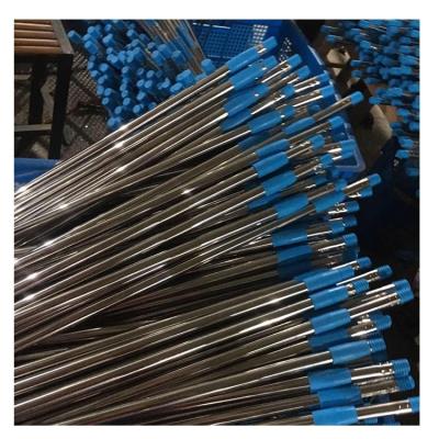 China Stocked Diameter 19/22mm Stainless Steel Mop Handle Telescoping Handle Broom Pole 2 Sections Mop Rod for sale