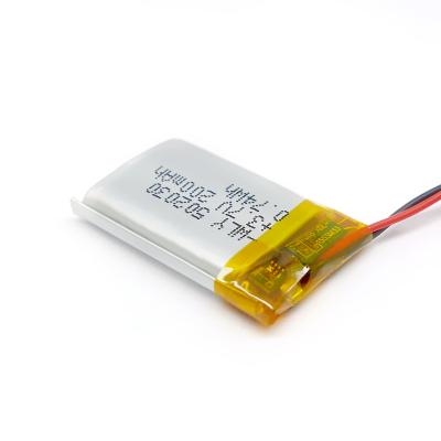 China kc toys, BRI IEC62133, CB, ROHS, CE, UN38.3, MSDS Li Polymer Battery 502030 250mah for earphone for sale