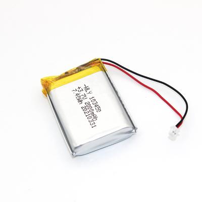 China 2022 hot selling toys lipo battery 103450 2000mah 3.7V lithium ion battery with kc CB IEC62133 ROHS UN38.3 MSDS for sale