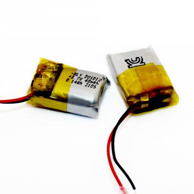 China toys kc mini 501012 battery 3.7V lithium ion battery lipo 40mah battery for earbud for sale