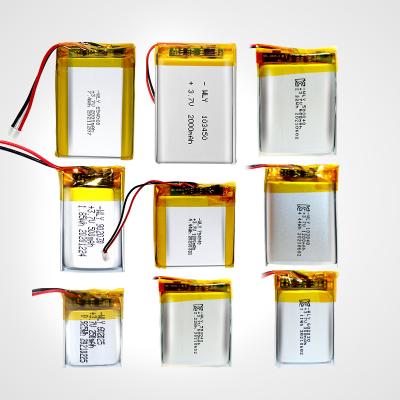 China Toys 103450/103040/602030/602025 customized 3.7V pocket lipo battery lithium polymer ion battery cell for sale