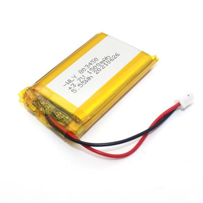 China Toys large capacity customized 803450 lipo batteries pack 3.7v 1500mAh lithium polymer rechargeable battery for GPS tracker for sale