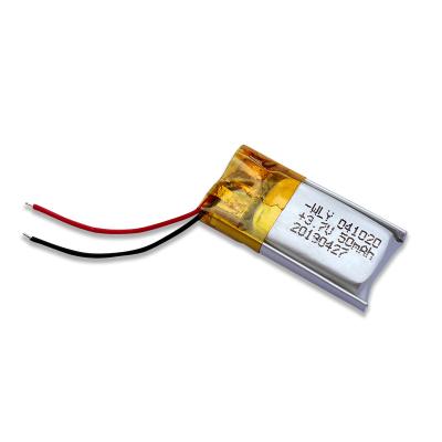 China Toys Customized Size 3.7V 60mAh 401020 Lithium Polymer Battery For Devices for sale