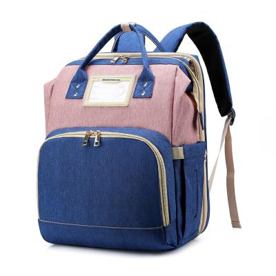 China 2021 Wholesale High Capacity Multifunctional Customize Multifunctional Fashion Baby Diaper Travel Mommy Backpack Bag for sale