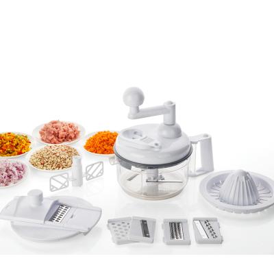 China Cooking Function Salad Spinner Chopper Turning Slicer Manual Food Processor for sale