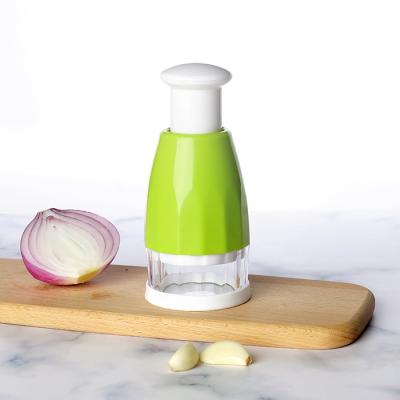 China Viable Mini Manual Quick Press Cleaver Kitchen Onion Vegetable Food Cleaver for sale