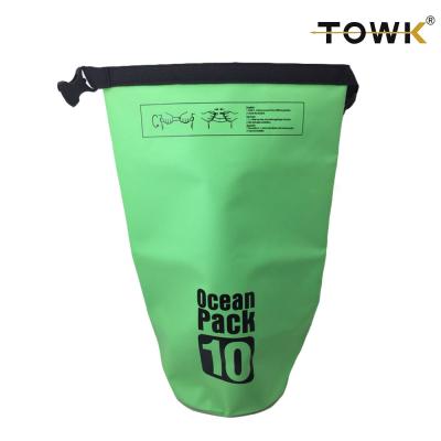 China Fashion 5L 10L 20L 30L Ocean Dry Bag Pack Waterproof Swim Bag Dry Bag With Adjustable Long Shoulder Strap For Outdoor Hiking Drybag for sale