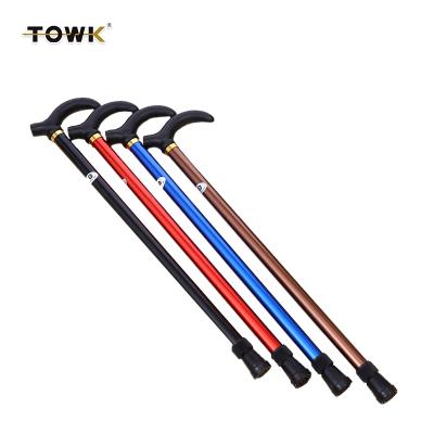 China Mountaineering Two Section Cane Walking Stick High Quality Aluminum Walking Cane for sale