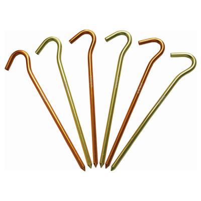 China outdoor 6061 aluminum camping vacation increasing aluminum alloy shape around tent pegs stake nail for sale