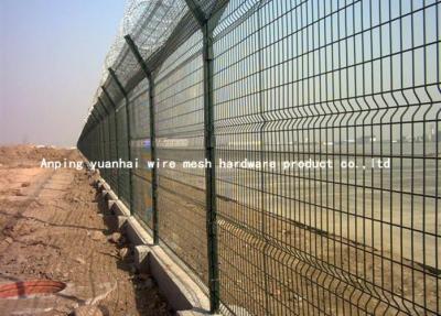 China 3D Curved Airport Security Fencing Rotproof Steel With Razor Barbed Wire for sale