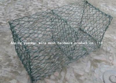 China Customized Size Gabion Wire Mesh , Green Chicken Wire Fence ISO 9001 Approved for sale