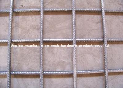 China Hi Rib 6x6 Reinforcing Wire Mesh Square / Rectangle Hole Shape 0.5m-3m Width for sale