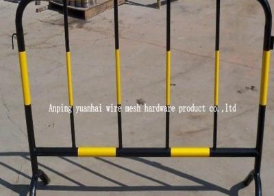 China Soft Steel Tube Powder Coated Temporary Fencing Panels , Portable Steel Security Fencing for sale