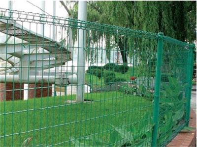 China Double Loop Decorative Fence / pvc black iron welded wire mesh double wire clamp wire fence for sale