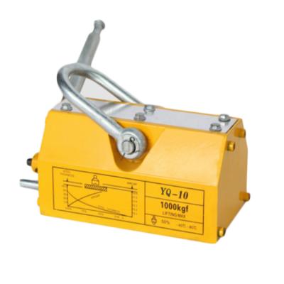 China Drop Square Shape Magnet Hand User Lift 1000kg Magnetic Hoist Lifting Magnet For Plate Shape Objects for sale