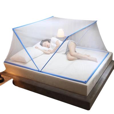 China Folding Folding Mosquito Nets For Twin Bed Adults Sleeping Mosquito Net Velcr Fabric Mesh Mosquito Net for sale