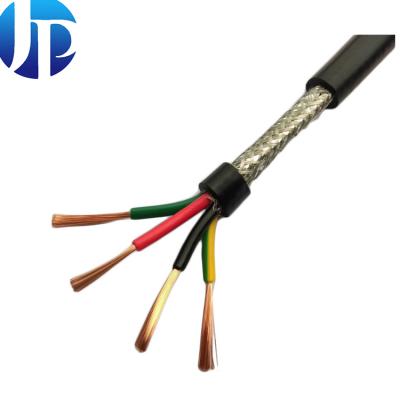 China Excellent Resistance Rvv / rvvp electrical cable copper wire 4 core wire 0.75mm flexible signal load cell shielded rvvp rs485 cable for sale