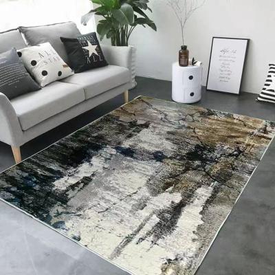 China Large Size Soft Living Room Bedroom Washable Hot Selling Anti Slip Printed Washable Cashmere Carpet for sale