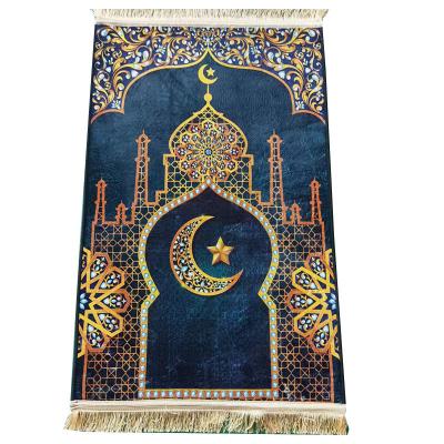 China Factory Fast Delivery Washable Customized Designs Velvet Islam Wholesale Prayer Blanket for sale