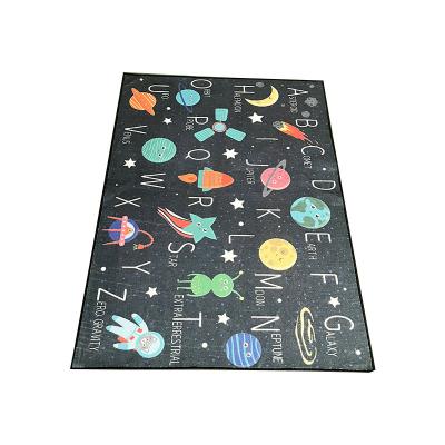 China High Quality Loop Pile Custom Baby Print Children's Blanket Cartoon Washable Support Rug for sale