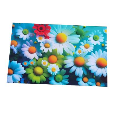 China China Producer Washable Natural Flower Design Rubber Back Custom Printed Door Mats for sale