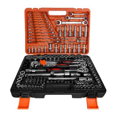 China Car Tool Kit 150 Pcs Automotive Car Repairing Tool Kits CR-V Emergency Repairing Hand Combo Kit High Quality Socket Wrench Tool Kits for sale