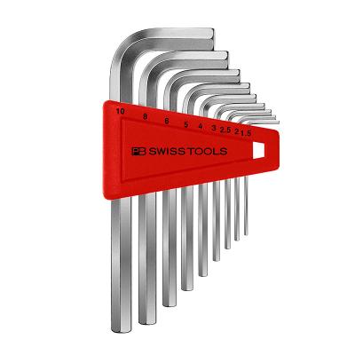 China Alloy Based On Swiss Spring Steel PB Tools 9 Pcs L Type Hexagon Wrench Hex Allen Key Wrench Screwdriver Home Repair Tool for sale